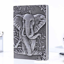 Load image into Gallery viewer, Creative PU Embossed Retro Elephant Notebook
