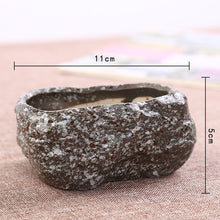 Load image into Gallery viewer, Mini Stone Succulent Plant Potted Kiln Becomes Creative Ceramic Green Plant Pot
