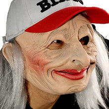 Load image into Gallery viewer, Halloween Granny Mask Latex Headgear Wig Mask
