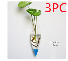 Load image into Gallery viewer, Fashion Wall Hanging Glass Flower Vase Terrarium Wall Fish Tank Aquarium Container Flower Planter Pots Home Garden Decoration

