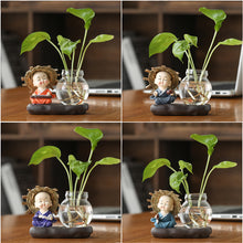 Load image into Gallery viewer, Green Radish Hydroponic Plant Pots And Utensils Transparent Desk Decorations Home Furnishings

