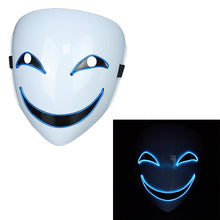 Load image into Gallery viewer, Glowing Black  Halloween Mask
