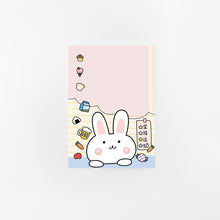 Load image into Gallery viewer, Cute Happy Rabbit Cartoon Plaid Note Stationery
