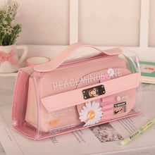 Load image into Gallery viewer, Small Daisy Transparent Pencil Case Stationery Box

