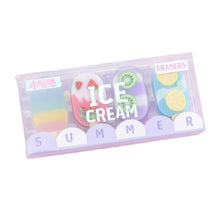 Load image into Gallery viewer, Summer Ice Cream Ice Cream Colorful Eraser Set
