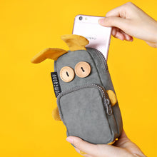 Load image into Gallery viewer, Creative Funny Rabbit Large-capacity Cute Three-color Patch Pencil Bag
