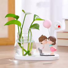 Load image into Gallery viewer, Vase Flower Arrangement Ornaments Glass Transparent Water Grow Flowers
