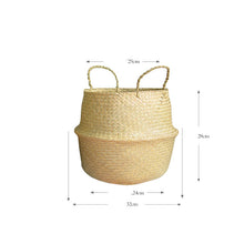 Load image into Gallery viewer, Seagrass Woven Storage Portable Flower Basket
