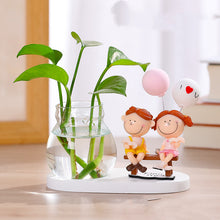 Load image into Gallery viewer, Vase Flower Arrangement Ornaments Glass Transparent Water Grow Flowers
