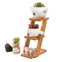 Load image into Gallery viewer, Solid Wood Succulent Living Room Flower Stand
