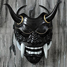Load image into Gallery viewer, Halloween Latex Red Face Mask With Fangs
