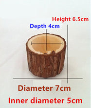 Load image into Gallery viewer, Creative Desktop Wooden Crafts Solid Wood Flower Pot
