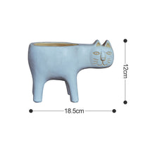 Load image into Gallery viewer, Cartoon Cat Shaped Gardening Green Planting Pots Home Crafts
