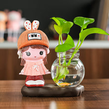 Load image into Gallery viewer, Vase Living Room Flower Arrangement Ornaments Transparent Glassware
