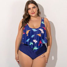 Load image into Gallery viewer, Fat woman plus fat split swimsuit
