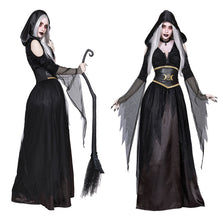 Load image into Gallery viewer, Dark Vampire Witch Horror COS Masquerade Party Show Halloween Costume
