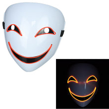 Load image into Gallery viewer, Glowing Black  Halloween Mask

