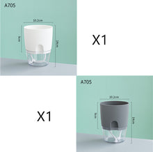 Load image into Gallery viewer, Automatic Water-Absorbing Flower Pot Plastic Resin Transparent Flower Pot
