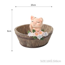 Load image into Gallery viewer, Wooden Basin Resin Ornaments Micro Landscape Garden Decoration
