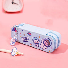 Load image into Gallery viewer, ins cartoon pencil case cute astronaut double-layer pencil case
