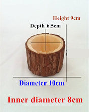 Load image into Gallery viewer, Creative Desktop Wooden Crafts Solid Wood Flower Pot
