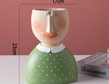 Load image into Gallery viewer, Portrait sculpture flower pot
