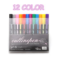 Load image into Gallery viewer, Color Double Line Signature Highlighter Pen And Drawn
