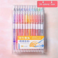 Load image into Gallery viewer, Color Calligraphy  Art Hair Note Pen
