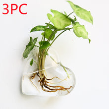 Load image into Gallery viewer, Fashion Wall Hanging Glass Flower Vase Terrarium Wall Fish Tank Aquarium Container Flower Planter Pots Home Garden Decoration
