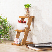 Load image into Gallery viewer, Succulent Potted Solid Wood Bay Window Flower Pot Shelf Storage

