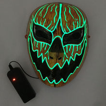 Load image into Gallery viewer, LED Mask Luminous Glowing Halloween Party Mask Neon EL Mask Halloween Cosplay Mask
