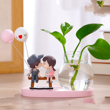 Load image into Gallery viewer, Vase Flower Arrangement Ornaments Glass Transparent Water Grow Flowers
