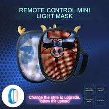 Load image into Gallery viewer, New Halloween Mask Led Luminous Hand Loop Controled Glow Mask Festival Party Cosplay Pad DIY Editable Atmosphere Toy
