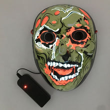 Load image into Gallery viewer, LED Mask Luminous Glowing Halloween Party Mask Neon EL Mask Halloween Cosplay Mask
