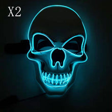 Load image into Gallery viewer, Skull LED Glowing Halloween Mask
