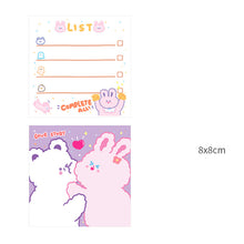 Load image into Gallery viewer, Memo Paper Small Notebook Sticky Notes Creative Cute Cartoon Stationery
