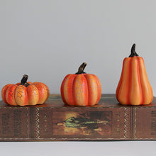 Load image into Gallery viewer, New Halloween Pumpkin Lantern Simulation Pumpkin LED Candle Lamp Resin Luminous Pumpkin
