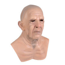 Load image into Gallery viewer, Halloween Granny Mask Latex Headgear Wig Mask
