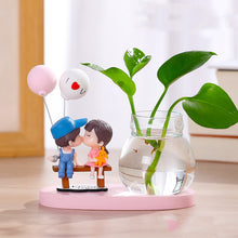 Load image into Gallery viewer, Vase Flower Arrangement Ornaments Glass Transparent Water Grow Flowers
