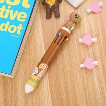 Load image into Gallery viewer, Girly Heart Cartoon Multicolor Press Ballpoint Pen
