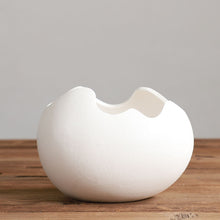 Load image into Gallery viewer, Eggshell Living Room Ceramic Hydroponic Vase Pot Desktop Flower Small And Simple Indoor Green Dill
