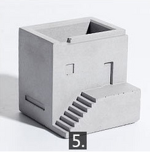 Load image into Gallery viewer, Cement Building Micro Landscape Office Living Room Dining Tabletop
