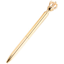 Load image into Gallery viewer, Crown Band Diamond Metal Ballpoint Pen Scepter Metal Pen Fashion Gift Pen
