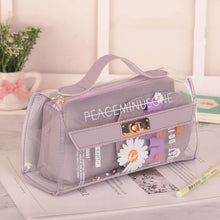 Load image into Gallery viewer, Small Daisy Transparent Pencil Case Stationery Box
