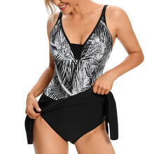 Load image into Gallery viewer, Sling Print Conservative Ladies One Piece Swimsuit
