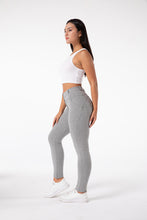 Load image into Gallery viewer, Shascullfites melody cotton bum lifting leggings booty shaping gray push up pants women
