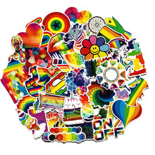 Load image into Gallery viewer, Colorful Graffiti Rainbow Love Pixel Gorgeous Stickers Suitcase Suitcase Notes Stationery
