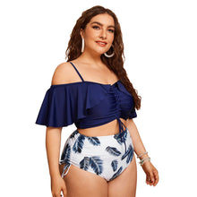 Load image into Gallery viewer, Bikini Tube Top Drawstring One-shoulder Ruffled Swimsuit
