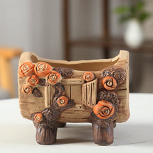 Load image into Gallery viewer, Succulent Flower Pot Ceramic Large Old Pile Platter Hand-painted Pot
