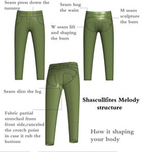 Load image into Gallery viewer, shascullfites melody  olive gym leggings for women bum lifting leggings shaping pants high waist
